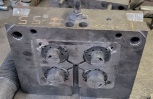 This 4 Cavity 12x15 Unit Die makes four parts each die casting cycle